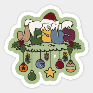 Jesus Santa Christmas Present Magnet