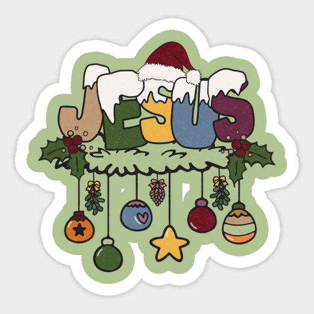 Jesus Santa Christmas Present Magnet by The WYLD Tribe