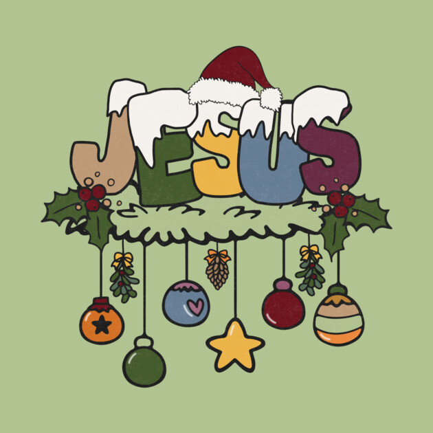 Jesus Santa Christmas Present by The WYLD Tribe