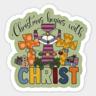 Christmas Begins With Christ Magnet