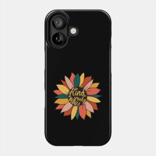 Sunflower Kind Vibes Only Colorful Phone Case