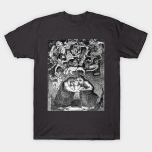 30 Pieces Of Silver - 30 Demons Oliver Grimley Fine Art T-Shirt