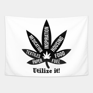 Weed Leaf Utilize It Tapestry