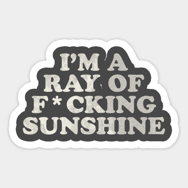 I'm a Ray of F*cking Sunshine Magnet by stayfrostybro
