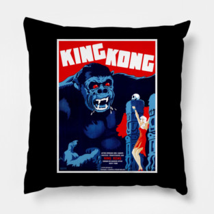 Vintage King Kong Poster Pillow