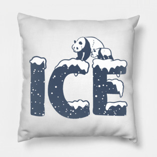 Ice baby halloween panda Pillow