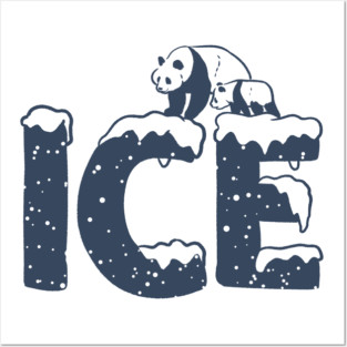 Ice baby halloween panda Posters and Art