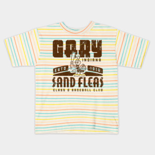 Gary Indiana Sand Fleas Baseball Kids T-Shirt