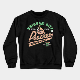 Brigham Peaches Baseball Crewneck Sweatshirt