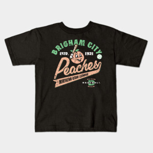 Brigham Peaches Baseball Kids T-Shirt