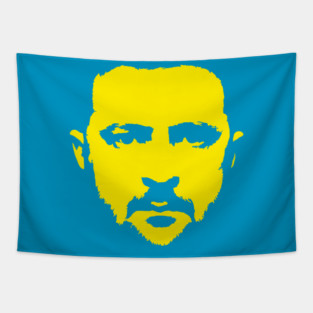 Zelensky - Ukrainian Freedom Portrait (print on blue only!) Tapestry