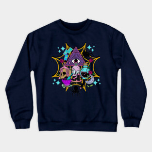 Witchy Vibes and Spiders Crewneck Sweatshirt