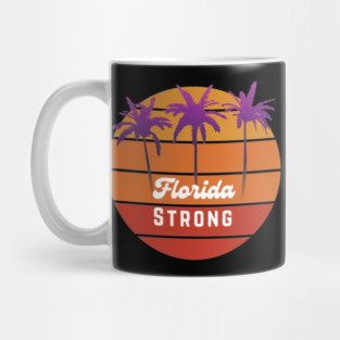 Florida Strong, Retro Sunset Florida Mug