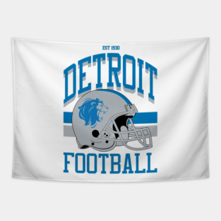Detroit Football Tapestry