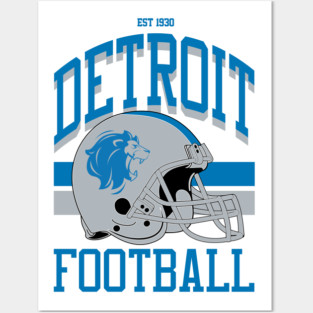 Detroit Football Posters and Art