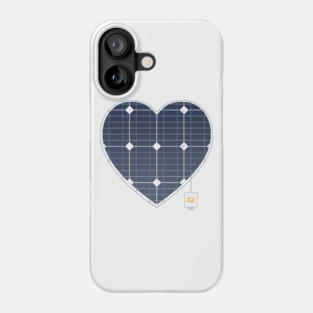 SOLAR PANEL POWER HEART SIMPLE Phone Case