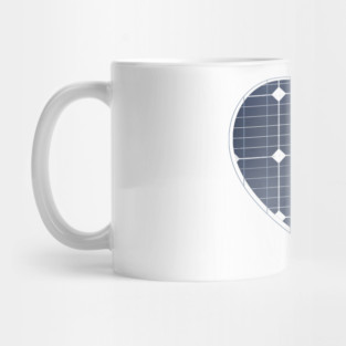 SOLAR PANEL POWER HEART SIMPLE Mug