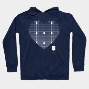 SOLAR PANEL POWER HEART SIMPLE Hoodie