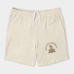 Dark Academia Latin Book Worm Shorts