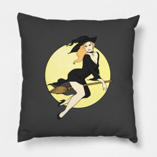 Witch Pinup Pillow