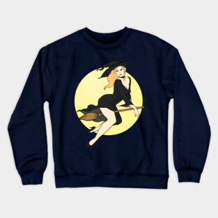 Witch Pinup Crewneck Sweatshirt