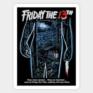 Friday the 13th, Jason Voorhees, Slasher. Horror Classic Sticker