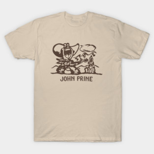John Prine 70s Style Fan Design T-Shirt
