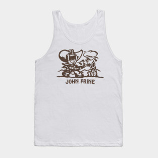 John Prine 70s Style Fan Design Tank Top