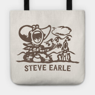 Steve Earle 70s Style Fan Design Tote