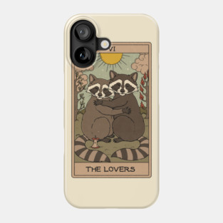 The Lovers - Raccoons Tarot Phone Case