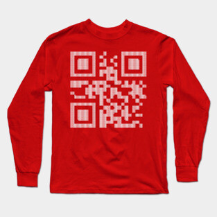 Merry Christmas! Knitted QR Code Long Sleeve T-Shirt
