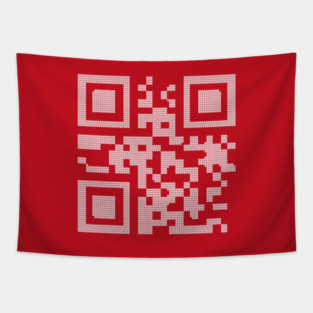 Merry Christmas! Knitted QR Code Tapestry