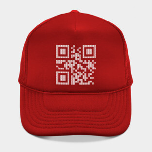 Merry Christmas! Knitted QR Code Hat