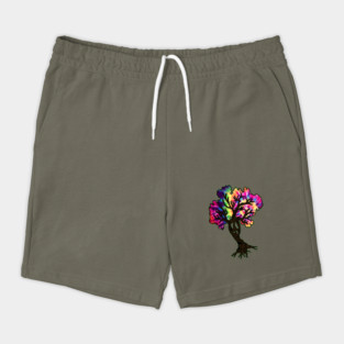 Hippie Peace Tree Shorts