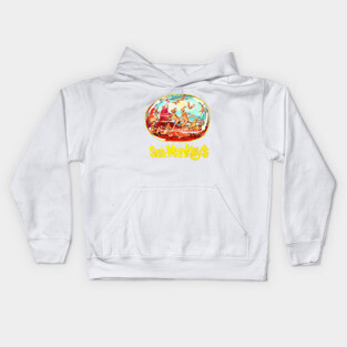 Vintage Sea Monkeys Kids Hoodie