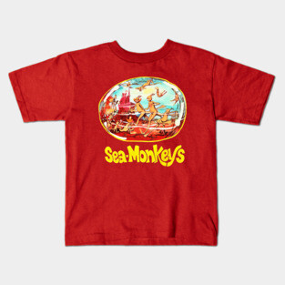 Vintage Sea Monkeys Kids T-Shirt