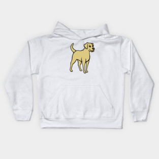 Yellow Labrador Retriever Kids Hoodie