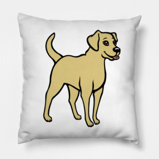 Yellow Labrador Retriever Pillow