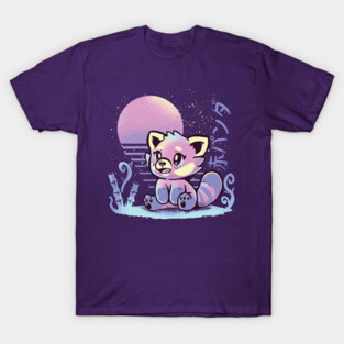 RetroWave Red Panda T-Shirt