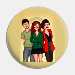 Daria, Jane and Trent Pin