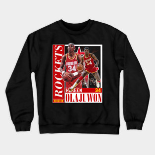 Hakeem Olajuwon The Dream Basketball Legend Signature Vintage Retro 80s 90s Bootleg Rap Style Crewneck Sweatshirt