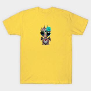 Day of the Dead Sugar Skull Baby Dragon T-Shirt