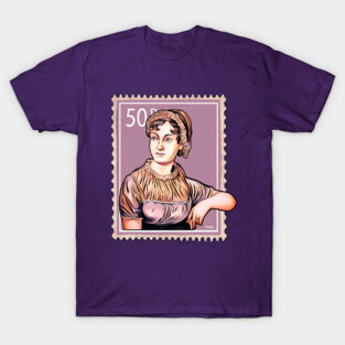 Jane Austen Postage Stamp T-Shirt