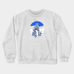 Big Air, Snowboarding Crewneck Sweatshirt
