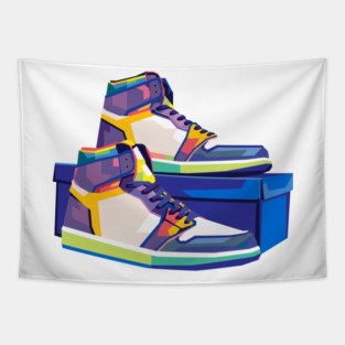 Sneaker WPAP Pop Art Tapestry