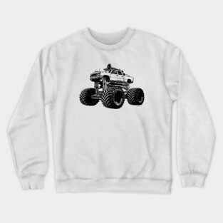 Monster Truck Silhouette Crewneck Sweatshirt