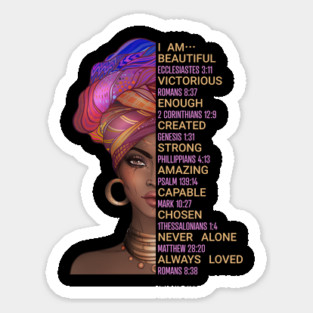 I am beautiful & loved Sticker