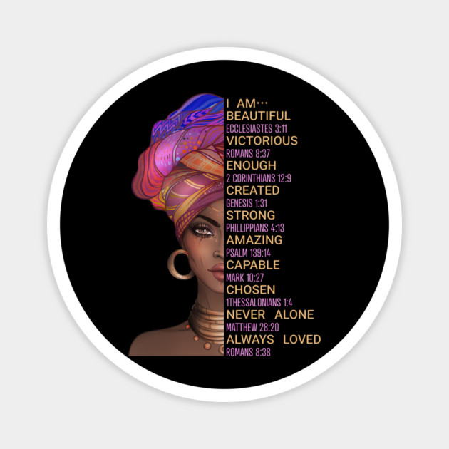I am beautiful & loved Magnet by UrbanLifeApparel