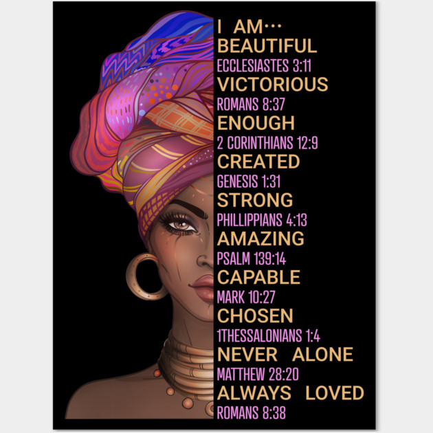 I am beautiful & loved Wall Art by UrbanLifeApparel