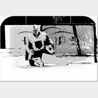 Warming Up - Ice Hockey Goalie Posters and Art
